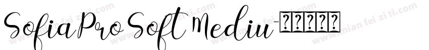 Sofia Pro Soft Mediu字体转换